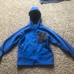 Blue Northface fleece jacket